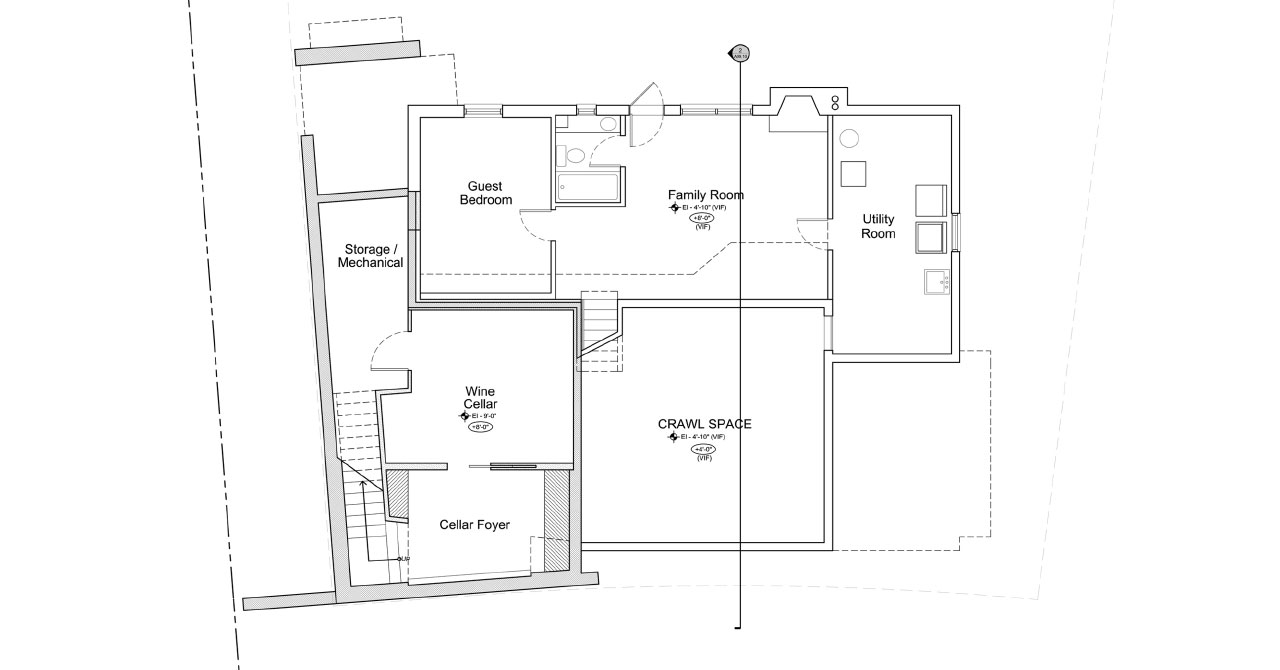 Residence With Custom Wine Cellar | Basement Floor Plan