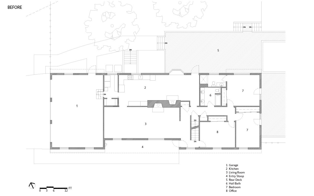 Cross House | Floor Plan Before